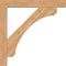 Ekena Millwork Legacy Block Smooth Bracket w/ Offset Brace, Western Red Cedar, 5 1/2"W x 34"D x 34"H BKT0604X34X34LEC05SWR - alternate 2